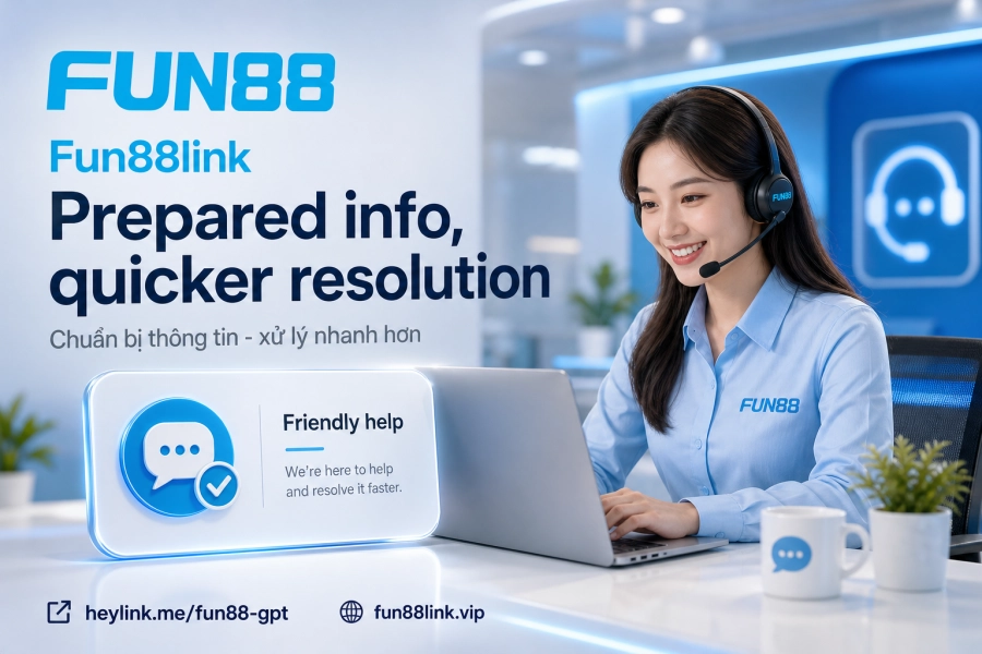 Cách liên hệ CSKH Fun88 nhanh nhất chuẩn bị thông tin tài khoản