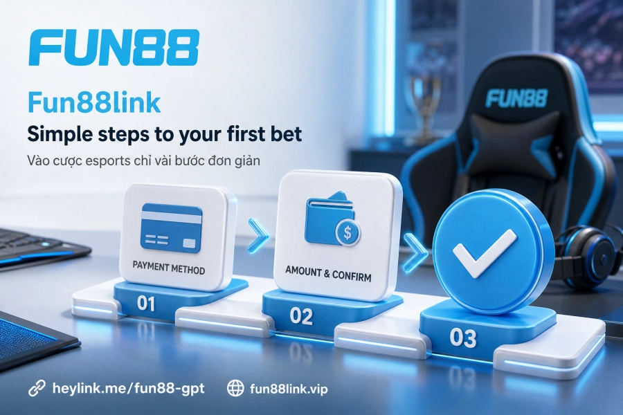 Hướng dẫn từng bước cá cược esports Fun88 — đăng nhập nạp tiền đặt kèo