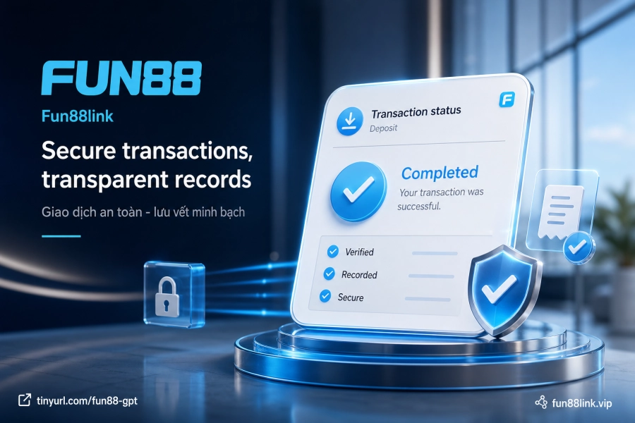 dữ liệu giao dịch nạp rút Fun88 lưu trữ KYC ngân hàng nội địa