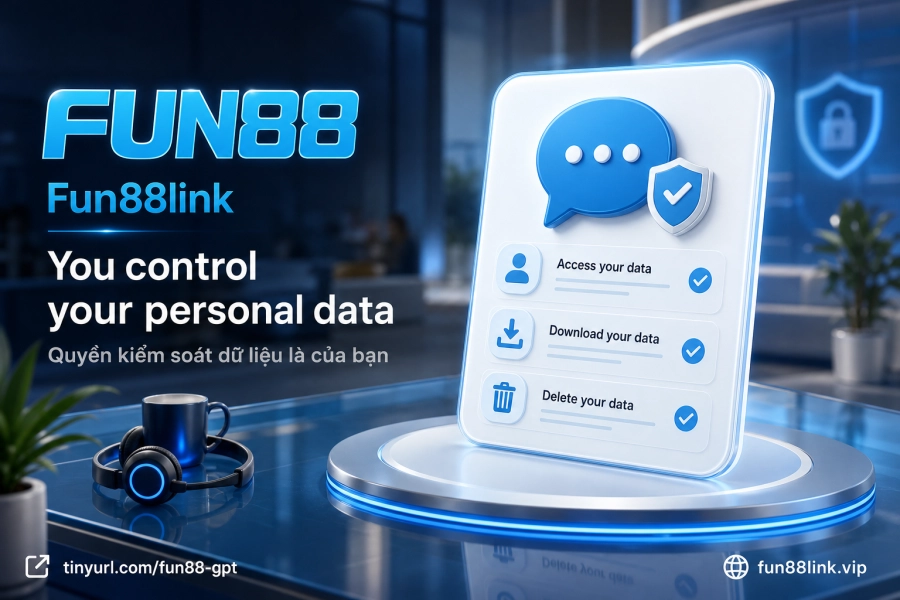 quyền cập nhật thông tin cá nhân thành viên Fun88 hỗ trợ 24/7