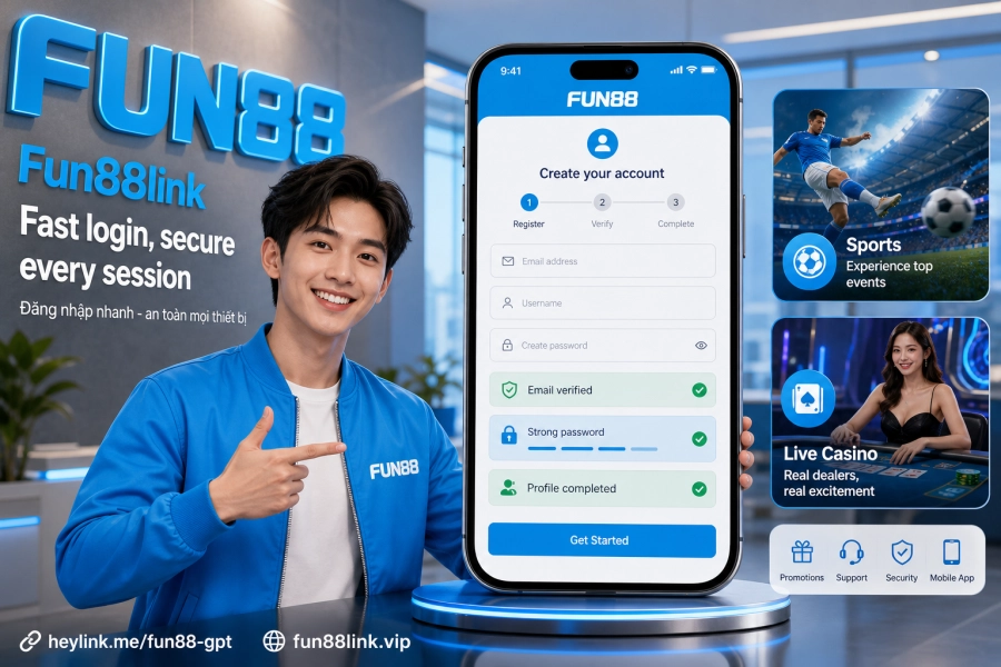 đăng nhập Fun88 trên PC và app di động 3 bước nhanh