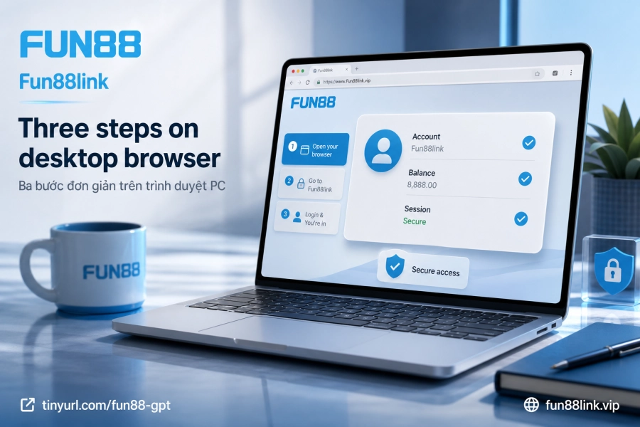 hướng dẫn đăng nhập Fun88 trên trình duyệt PC chi tiết