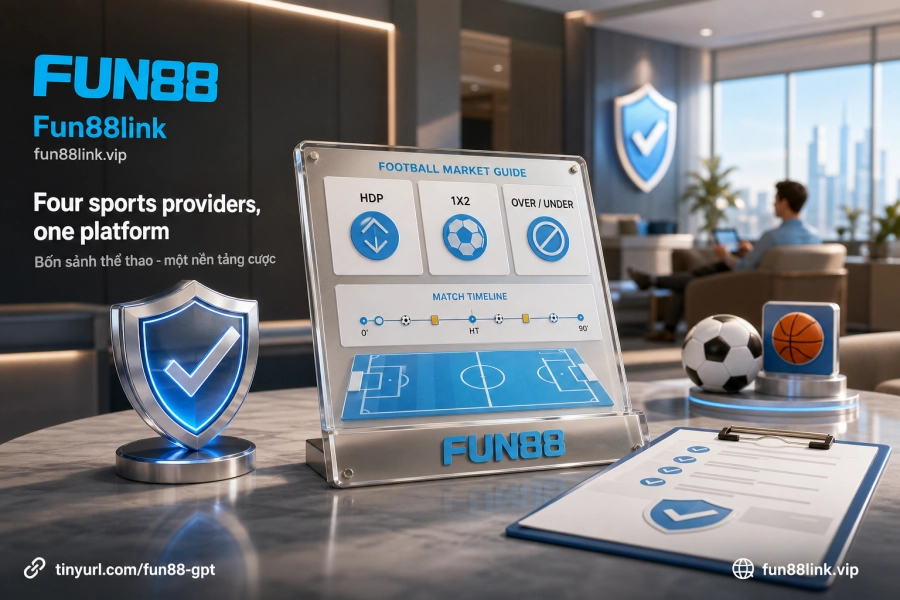 sảnh cá cược thể thao Fun88 bốn nhà cung cấp Saba CMD BTI IM