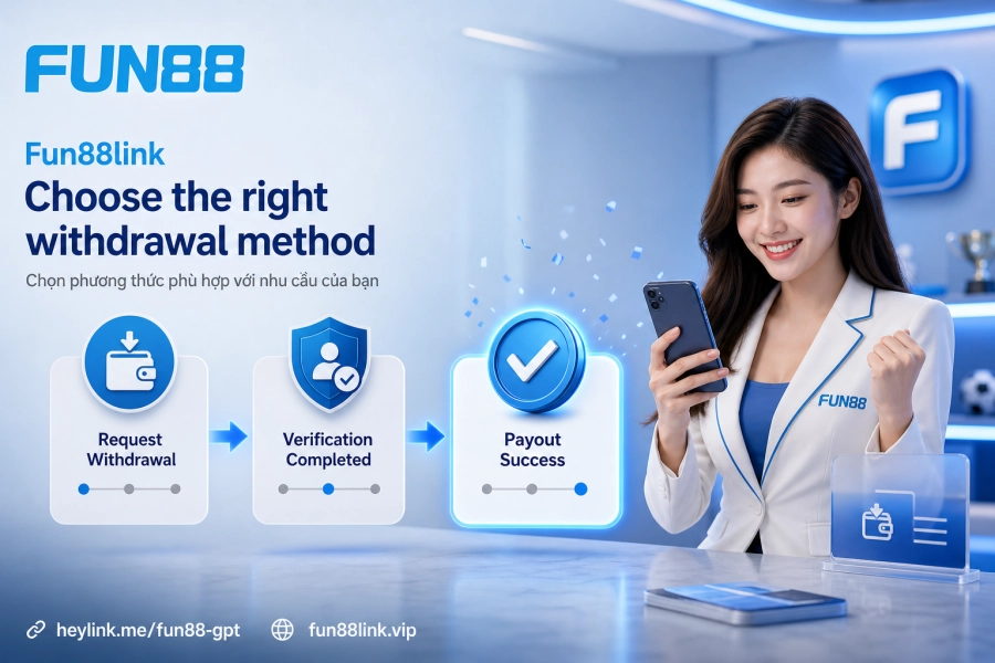 So sánh rút tiền ngân hàng nội địa và USDT-TRC20 tại Fun88