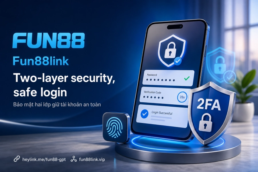 Bảo mật app Fun88 SSL OTP tự động đăng xuất tài khoản